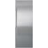 Sub-Zero 9036857 - Stainless Steel Flush Inset Refrigerator Door Panel with Pro Handle