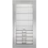 Sub-Zero Classic Series 9038349 - Classic 36" Stainless Steel Flush Inset Glass Door Panel with Tubular Handle