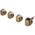 Wolf 9056266 - 30" Dual Fuel Brushed Brass Knob Kit