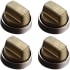 Wolf Professional 9056356 - 30" Professional Gas Cooktop Brushed Brass Knob Kit