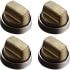 Wolf 9056357 - 30" Professional Gas Cooktop Brushed Brass Knob Kit