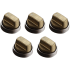 Wolf Professional 9056365 - 36" Professional Gas Cooktop Brushed Brass Knob Kit