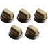 Wolf 9056366 - 36" Professional Gas Cooktop Brushed Brass Knob Kit
