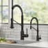 Kraus Bolden Series KPF1610FF104MB - 18 3/4 Inch Deck Mount Commercial Pull Down Kitchen Faucet and Water Filter Faucet Combo