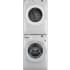 GE GEWADRGYWW350SS2 - Stacked Washer &amp; Dryer Set with Front Load Washer and Gas Dryer in White
