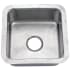 Nantucket Sinks Brightwork Home Collection SQRS7MF - 16 Inch Square Hammered Stainless Undermount Sink
