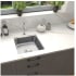 Nantucket Sinks Brightwork Home Collection SQRS7MF - 16 Inch Square Hammered Stainless Undermount Sink