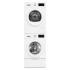 Bosch 300 Series BOWADREUC144002 - Side by Side on Pedestal Washer &amp; Dryer Set with Front Load Washer and Electric Dryer in White