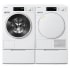 Miele MIWADRECS16011 - Side-by-Side on Pedestals Front Load Washer and Electric Dryer Set in White