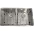 Nantucket Sinks Great Point Collection SR3219DE16 - 16 Inch Double Equal Small Radius Undermount Stainless Steel Sink