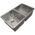 Nantucket Sinks Great Point Collection SR3219DE16 - 16 Inch Double Equal Small Radius Undermount Stainless Steel Sink