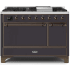 Ilve Majestic II Collection UM12FDQNS3MGB - Dual Fuel Natural Gas Freestanding Range