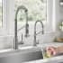 Kraus Bolden Series KPF1610FF104SFS - 18 3/4 Inch Deck Mount Commercial Pull Down Kitchen Faucet and Water Filter Faucet Combo