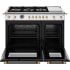 Bertazzoni Heritage Series HER486BTFGMXG - 48 inch All-Gas Range 6 Brass Burner and Griddle