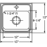 Elkay Lustertone Collection BLH15C - Product Drawing
