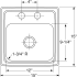 Elkay Pacemaker Collection BPSR152 - Product Drawing
