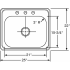 Elkay Celebrity Collection DCR2522101 - Product Drawing