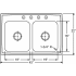 Elkay Lustertone Collection DLR4322101 - Product Drawing