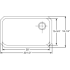 Elkay Gourmet Collection EGUH2816R - Product Drawing