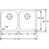 Elkay Elumina Collection EGUH3118 - Product Drawing