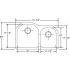 Elkay Elumina Collection EGUH311910L - Product Drawing