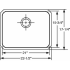 Elkay Gourmet Collection LKGTPKG1CR - Sink Dimensions