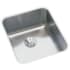 Elkay Gourmet Perfect Drain Collection Lustertone Collection ELUH1316PDBG - 18 1/2 Inch Single Bowl Undermount Kitchen Sink with Strainer
