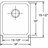 Elkay Lustertone Collection ELUH1316 - Product Drawing