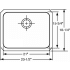 Elkay Lustertone Collection ELUHAD211555 - Product Drawing