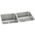 Elkay Gourmet Perfect Drain Collection Lustertone Collection ELUH311810RPD - Elkay Lustertone® Classic Stainless Steel Double Bowl Undermount Kitchen Sink with Perfect Drain®