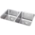 Elkay Gourmet Perfect Drain Collection Lustertone Collection ELUH3120LPD - Elkay Lustertone® Classic Stainless Steel Double Bowl Undermount Kitchen Sink with Perfect Drain®