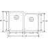 Elkay Lustertone Collection ELUHAD312045R - Product Drawing
