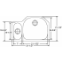 Elkay Lustertone Collection ELUH322110L - Product Drawing