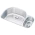 Elkay Lustertone Collection ELUH322110R - Small Bowl On Right