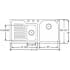 Elkay Harmony Lustertone Collection ELUH4221RDBG - Dimensions