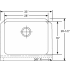 Elkay Lustertone Collection ELUHFS2816 - Product Drawing