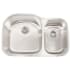Frigidaire FRG3220D97 - 18 Gauge 304 Stainless Steel Double Bowl Undermount Sink