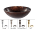 Kraus Copper Series GV683 - Jupiter Glass Vessel Sink with Pop-Up Drain