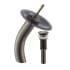 Kraus Vessel Mixer Series KGW1700PU10ORBBLFR - Waterfall Bathroom Faucet with Frosted Black Glass Disk and Pop-Up Drain in Oil Rubbed Bronze
