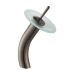Kraus Vessel Mixer Series KGW1700ORBFR - Waterfall Bathroom Faucet with Frosted Glass Disk in Oil Rubbed Bronze