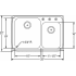 Elkay Gourmet Collection LFGR33220 - Product Drawing
