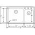 Elkay Gourmet Collection LFGR37220 - Product Drawing