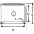 Elkay Gourmet Collection LFRAD151555 - Product Drawing
