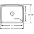 Elkay Lustertone Collection LFR1717 - Product Drawing