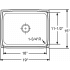 Elkay Lustertone Collection LFR1915 - Product Drawing