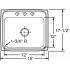 Elkay Lustertone Collection LRQ15171 - Product Drawing
