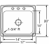 Elkay Lustertone Collection LR17201 - Product Drawing