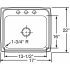 Elkay Lustertone Collection LR17221 - Product Drawing