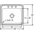 Elkay Lustertone Collection LR19181 - Product Drawing