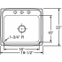 Elkay Lustertone Collection LR20221 - Product Drawing